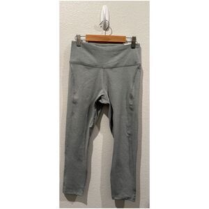 NIKE Fast Tight Fit Mid Rise Crop Length Grey Leggings